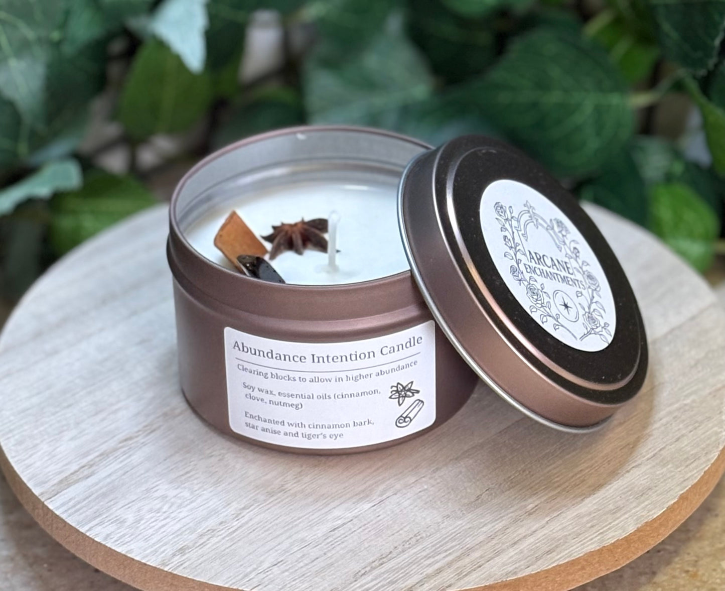 Abundance intention Candle
