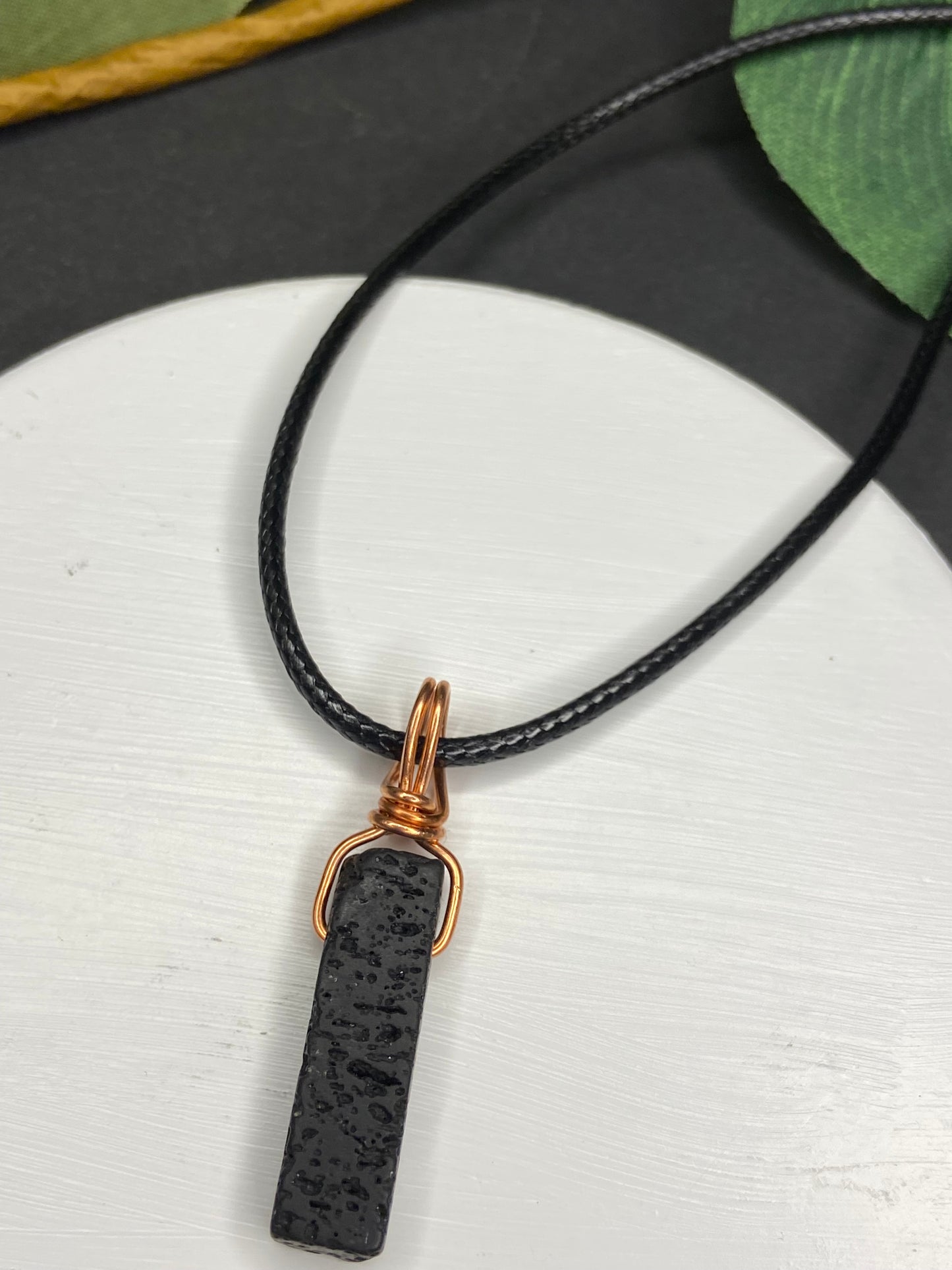 Lava Stone Pendant Necklace (Arcane Enchantments)