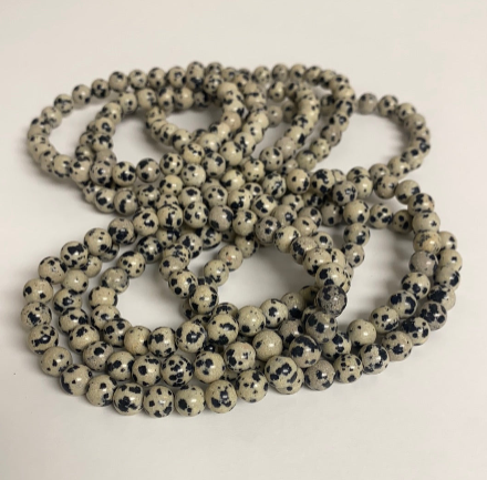 Dalmatian Jasper 8mm Bracelet