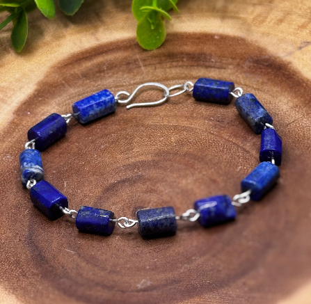 Lapis Lazuli Sterling Silver Bracelet