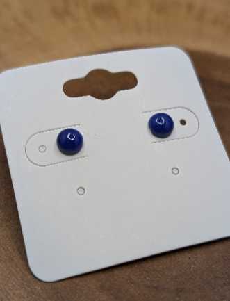 Lapis Lazuli Stud Earrings