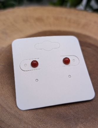 Carnelian Stud Earrings