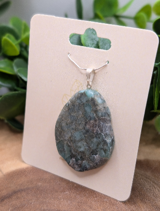 Emerald Sterling Silver Pendant