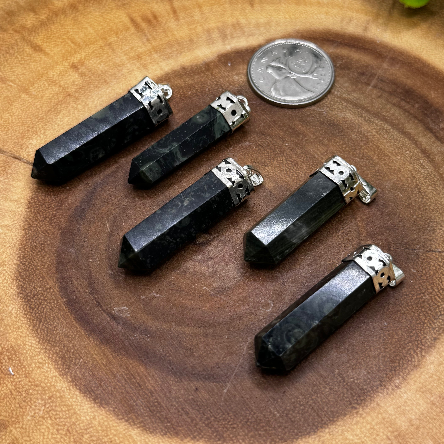 Kambaba Jasper Capped Pencil Pendant