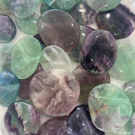 Fluorite Palm Stone