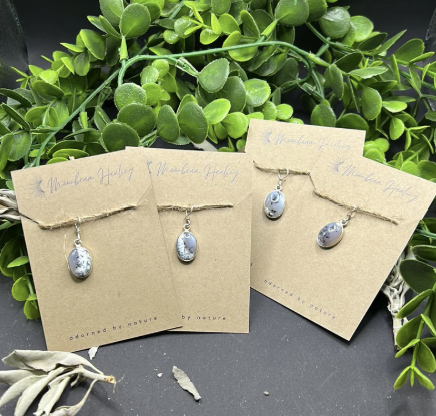 Dendritic Opal Sterling Silver Pendant