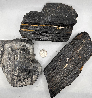 Black Tourmaline Rough Cut Large
