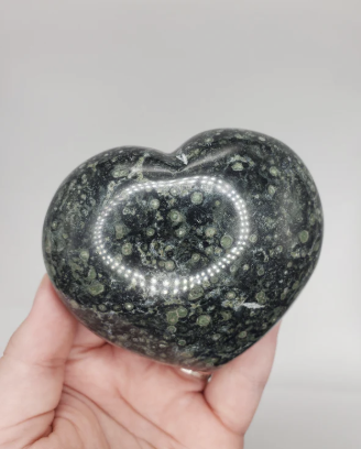 Kambaba Jasper Carved Heart