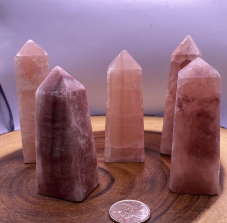 Rose Calcite Obelisk