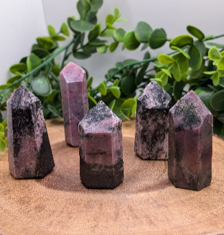 Rhodonite 2.5-3" Crystal Point/Tower