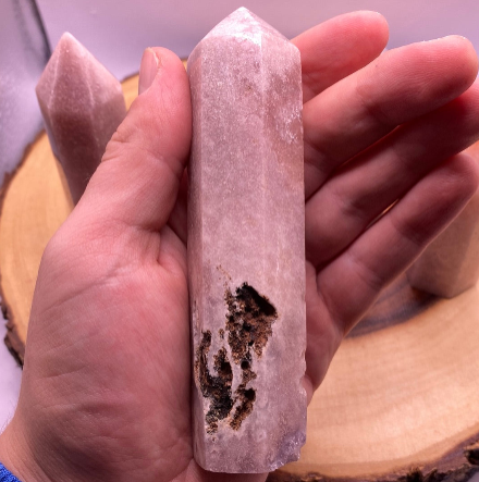 Rose Amethyst Points