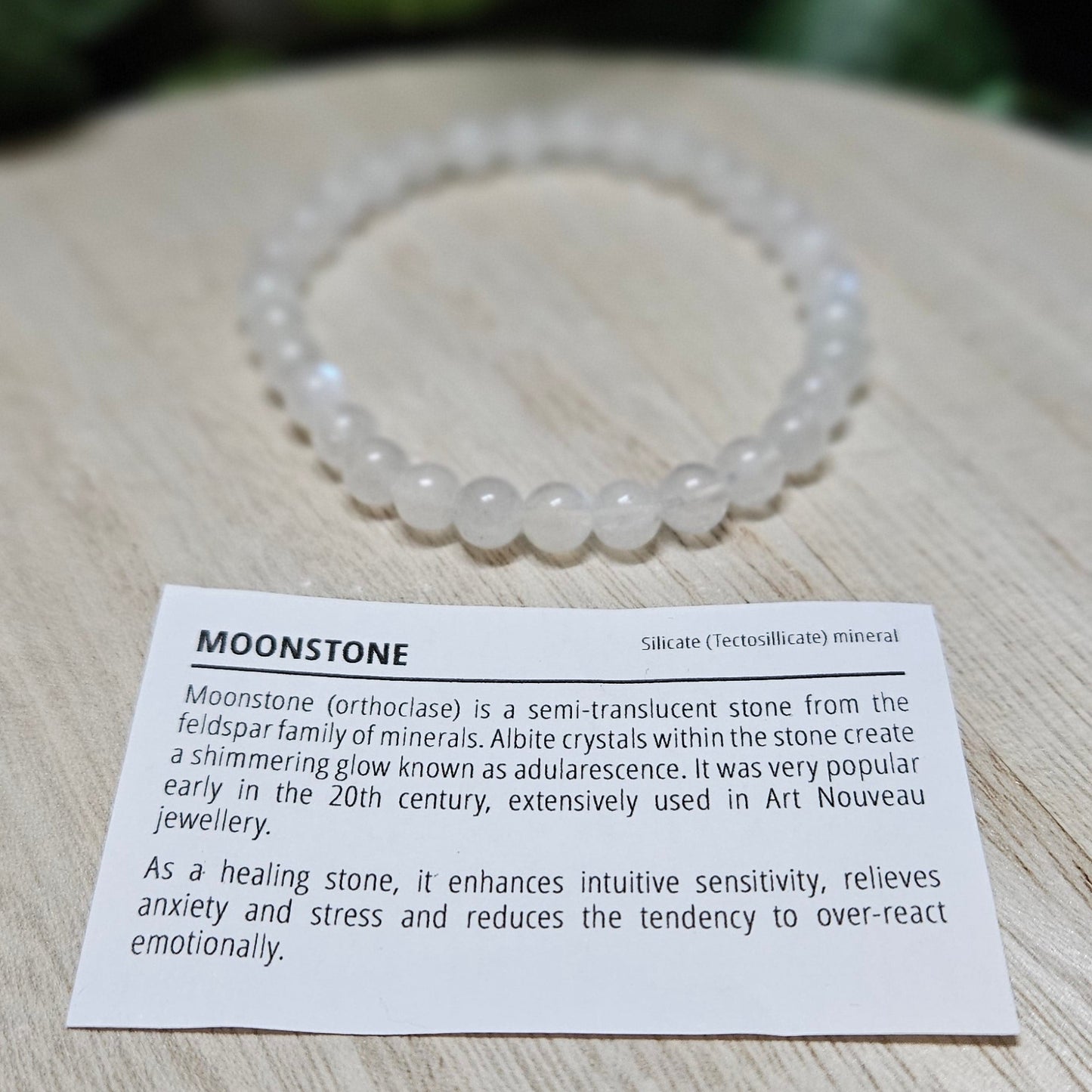 Moonstone Bracelet 6mm