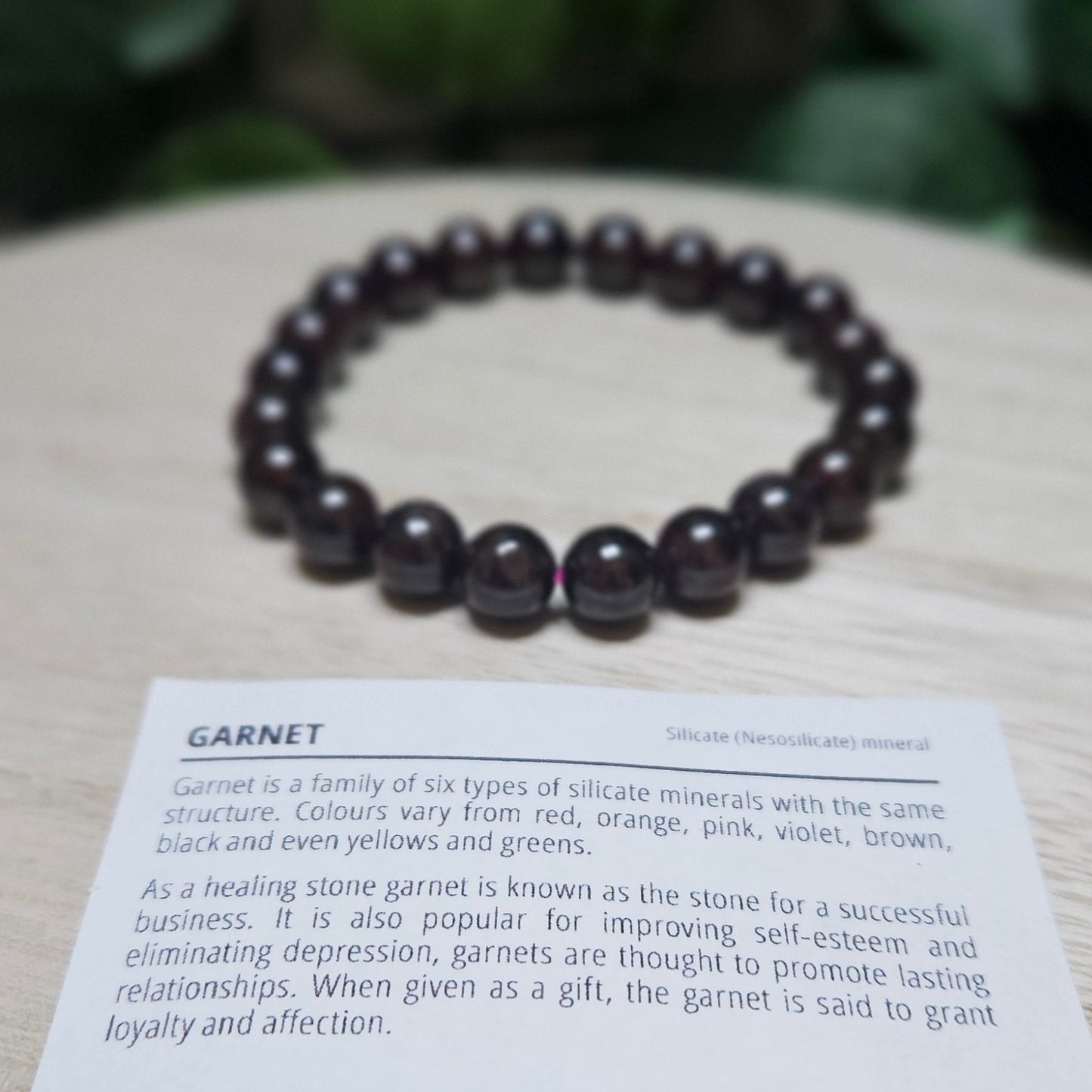 Garnet Bracelet 8mm