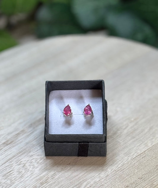 Ruby Stud Earrings