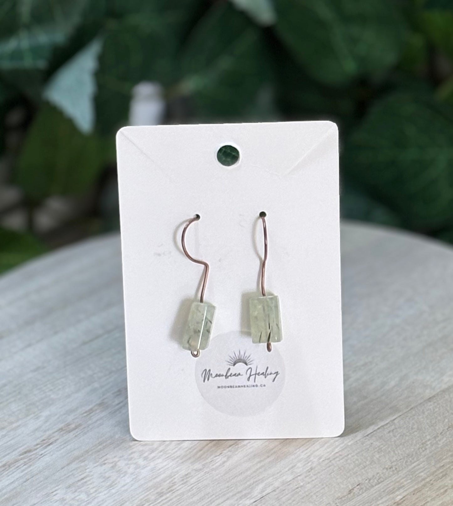 Prehnite with Black Tourmaline