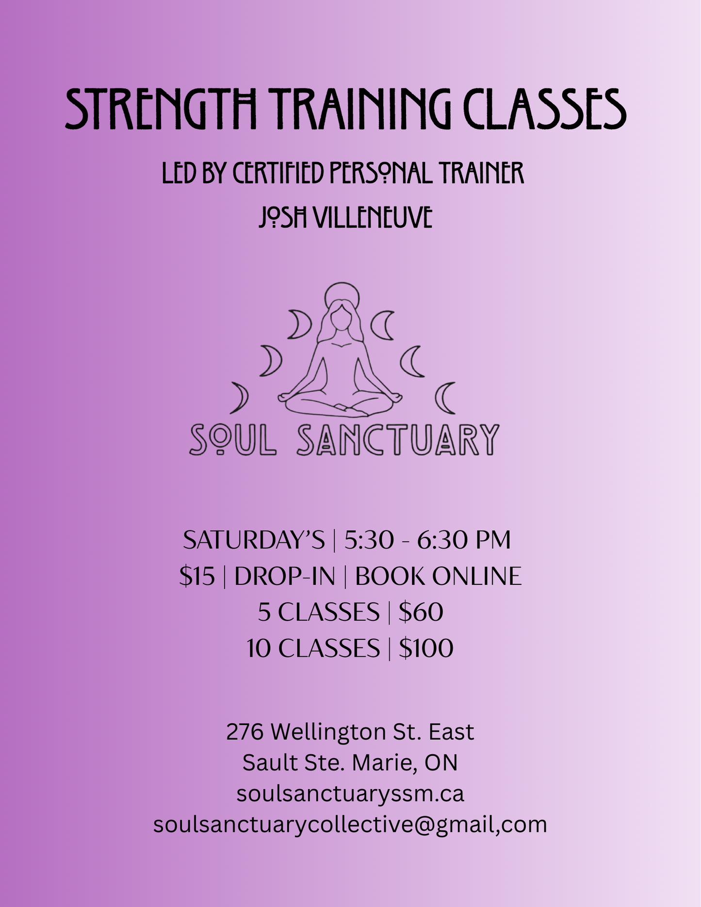 Strength Training Classes with Josh Villeneuve