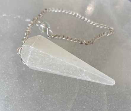 Satin Spar (Selenite) Pendulum