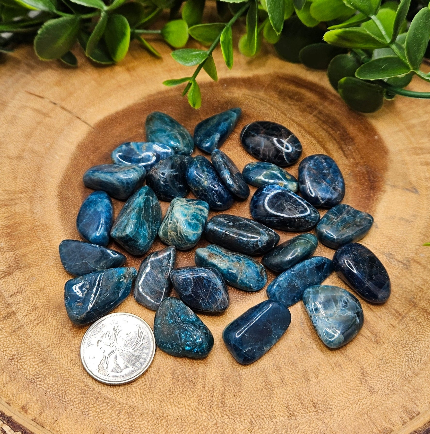 Blue Apatite Tumbled