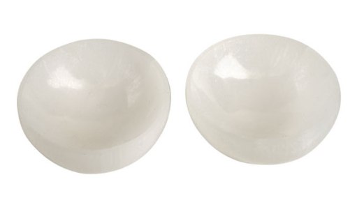 Satin Spar (Selenite) Bowls (6cm Round)