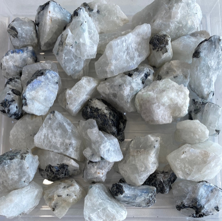 Rainbow Moonstone Rough Cut