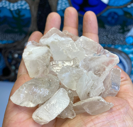 Clear Calcite Natural Rough Cut