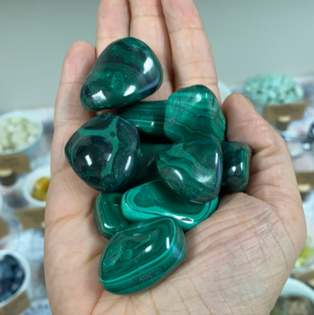 Malachite Tumbled Stone (M)