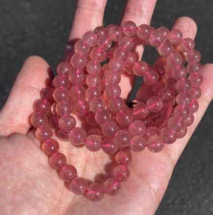 Strawberry Quartz 8mm Bracelet