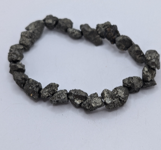 Pyrite Natural Cut Bracelet