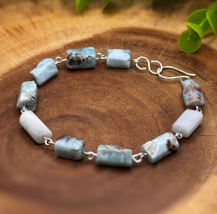 Larimar Sterling Silver Bracelet
