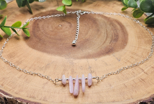 Kunzite Sterling Silver Necklace