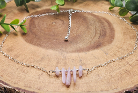 Kunzite Sterling Silver Necklace