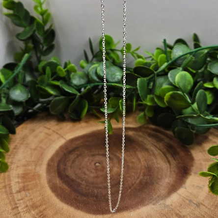 18" Silver Plated 1mm Chain