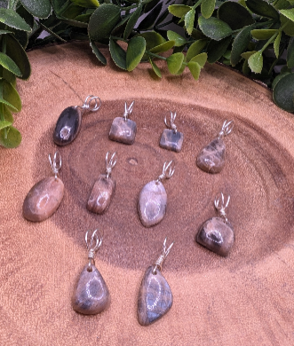 Black Moonstone Pendant