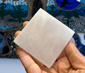 Satin Spar (Selenite) Medium 2.5” Charging Plate