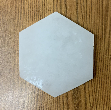Hexagon Satin Spar (Selenite) Crystal Charging Plate