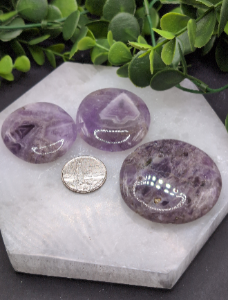 Amethyst Dogtooth (Chevron) Premium Palm Stones