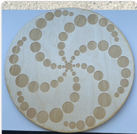 8” Crop Circle Crystal Grid