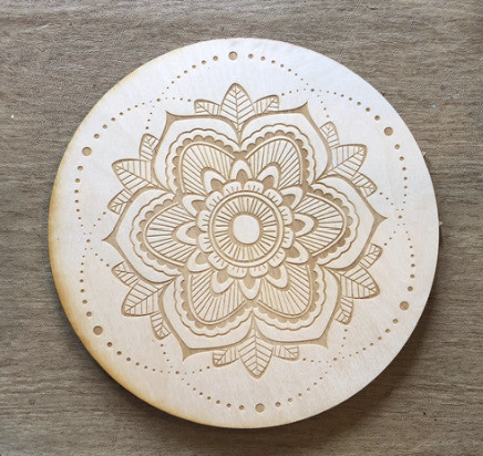 8" Mandala 15 Crystal Grid