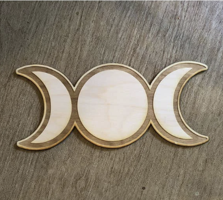 4" Triple Moon Crystal Grid