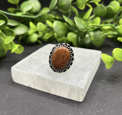 Goldstone Ring