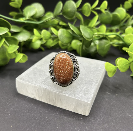Goldstone Ring