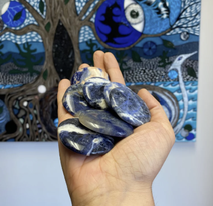 Sodalite Palm Stone