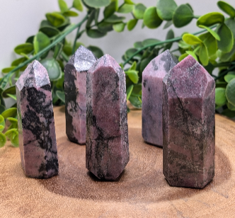 Rhodonite 2.5-3" Crystal Point