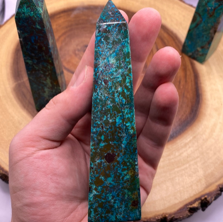 Chrysocolla Obelisk