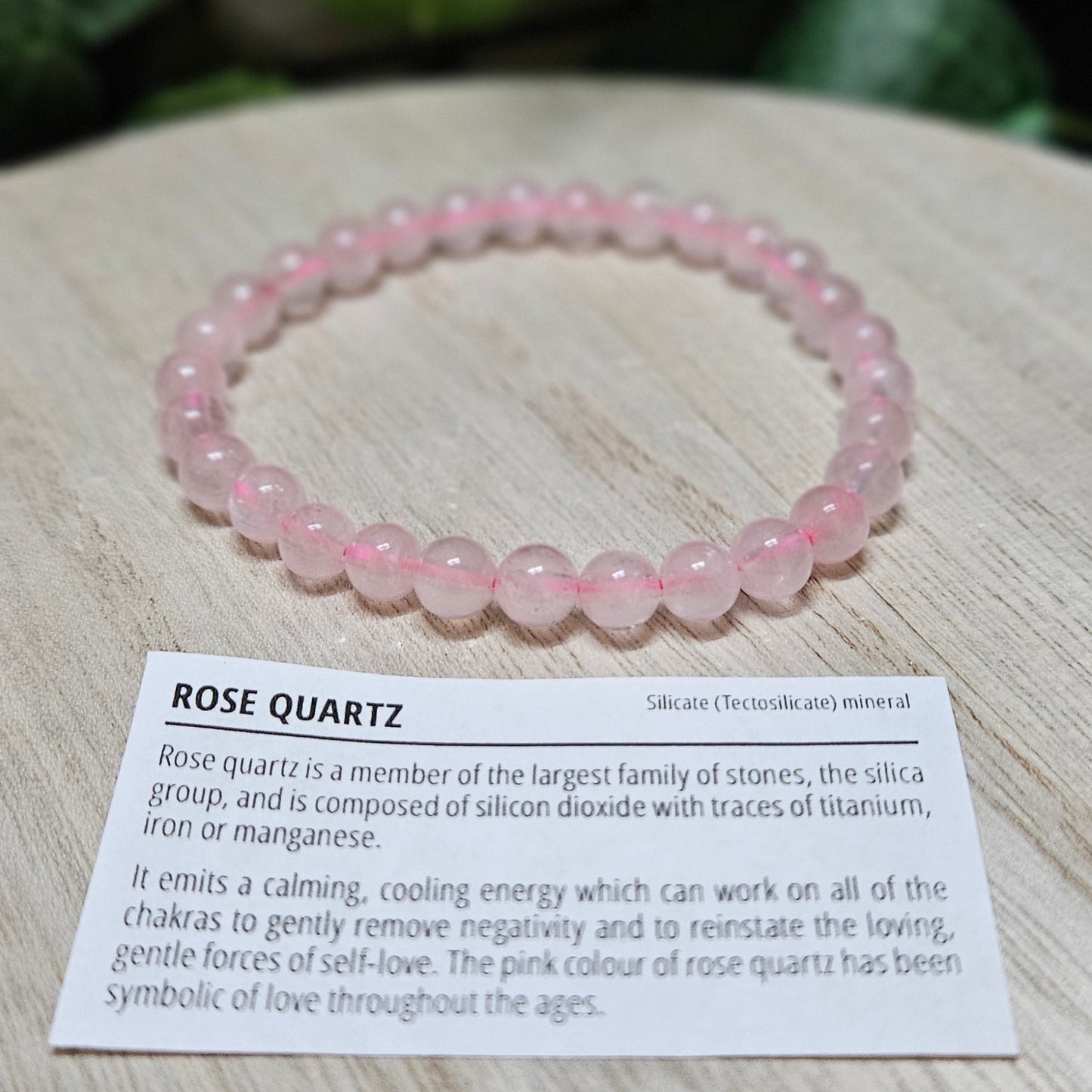 Rose Quartz Bracelet 6mm