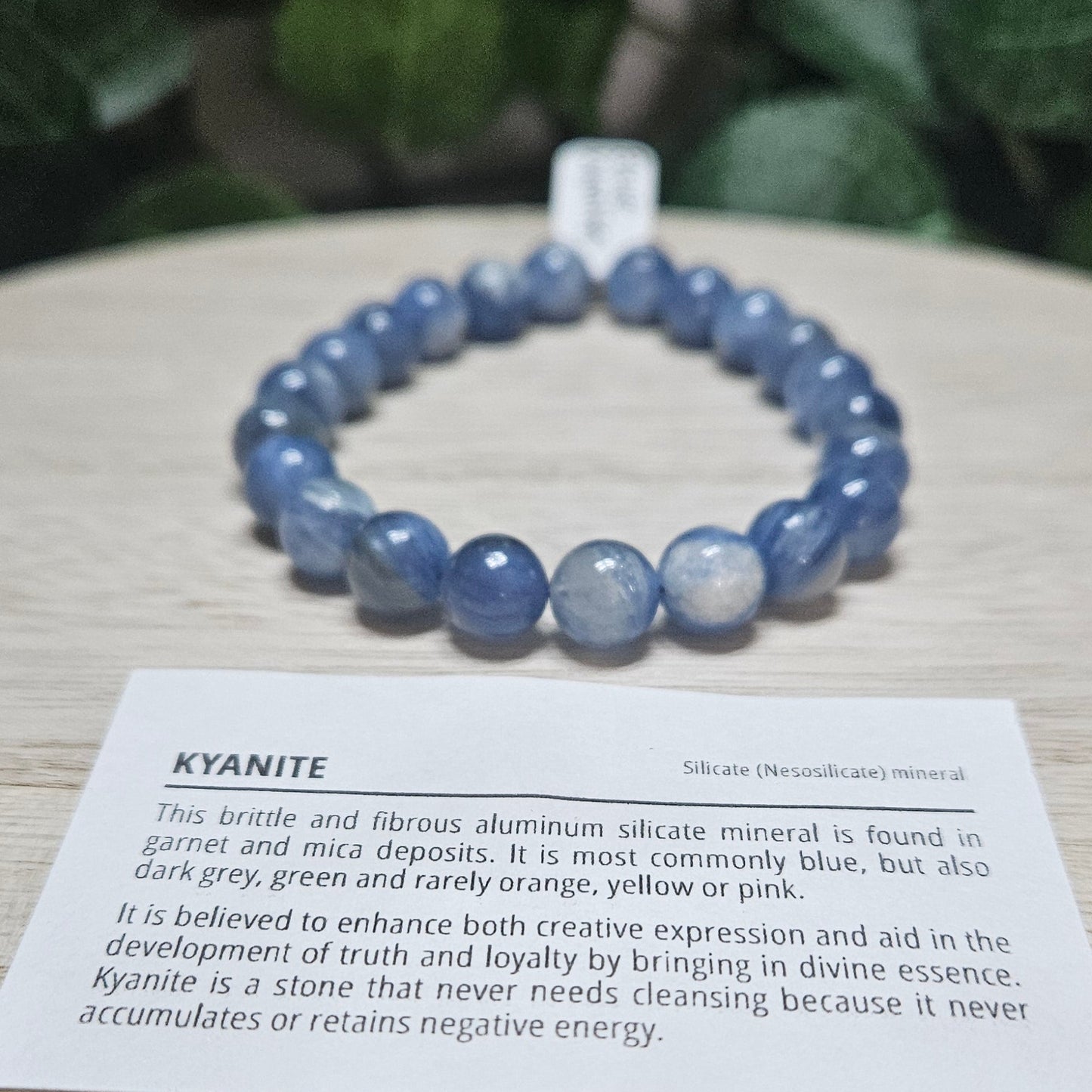 Blue Kyanite Bracelet 8mm