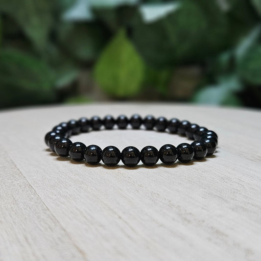Black Obsidian Bracelet 6mm