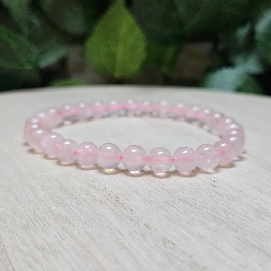 Rose Quartz Bracelet 6mm