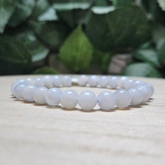 Blue Lace Agate Bracelet 6mm